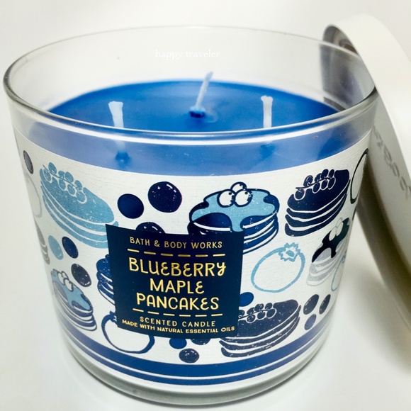 BLUEBERRY MAPLE PANCAKES 3 Wick Candle - Picture 2 of 4